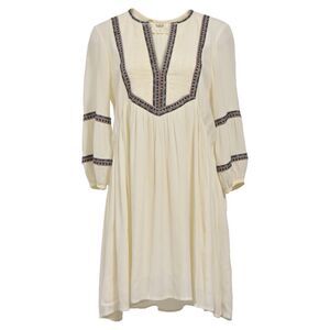 Ba&Sh Mini Dress in Ecru Viscose